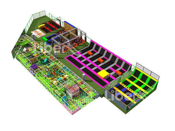 China Hot Sale Indoor Soft Play And Trampoline Park Factory